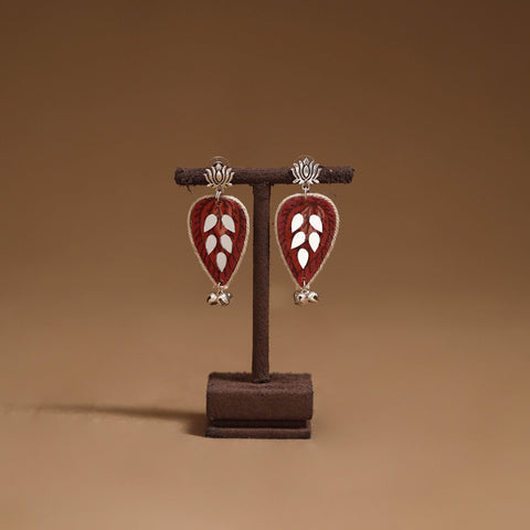 Anvi mirror & ghungroo work gs fabart handmade earrings