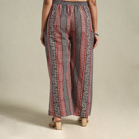 Maroon Bagh Block Print Natural Dyed Cotton Palazzo