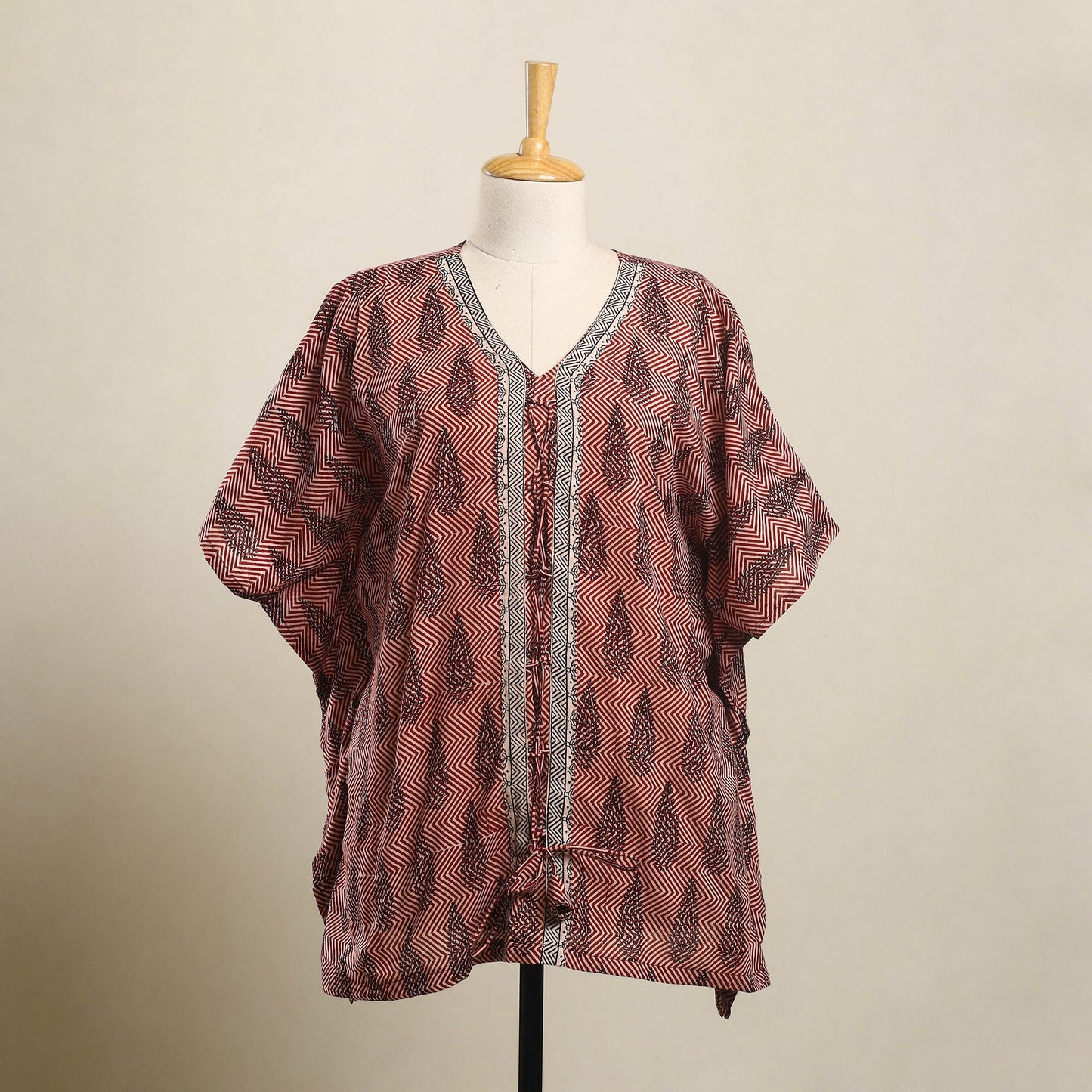 Buy Bagh Block Print Cotton Kaftan