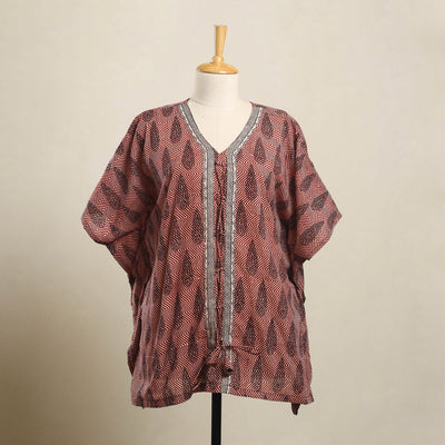 Buy Bagh Block Print Cotton Kaftan