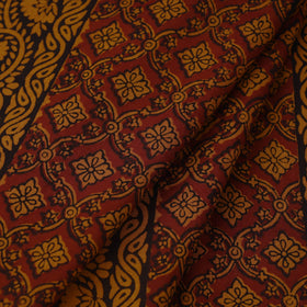 Maroon - bagh hand natural dyed cotton fabric 46