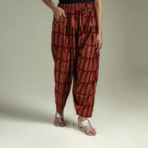 Bagh hand block print natural dyed cotton salwar 04