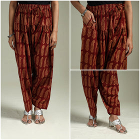 Bagh hand block print natural dyed cotton salwar 04