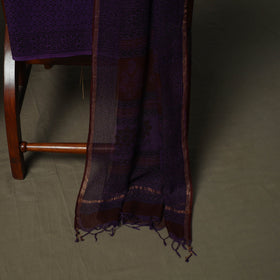 Bagh hand block print natural dyed kota doria cotton 3pc