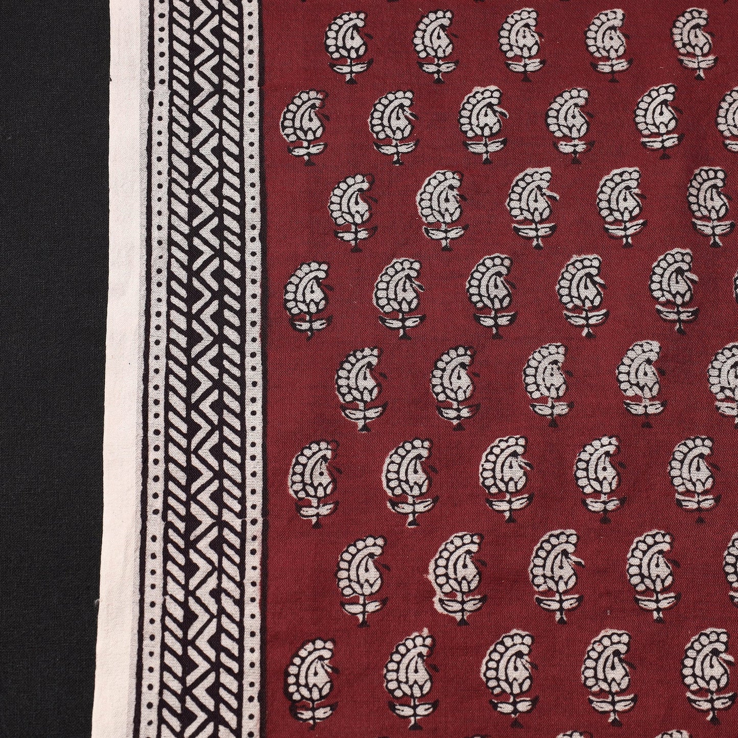 Buy Bagh Hand Block Printed Chanderi Silk Handloom Fabric Online at iTokri.com