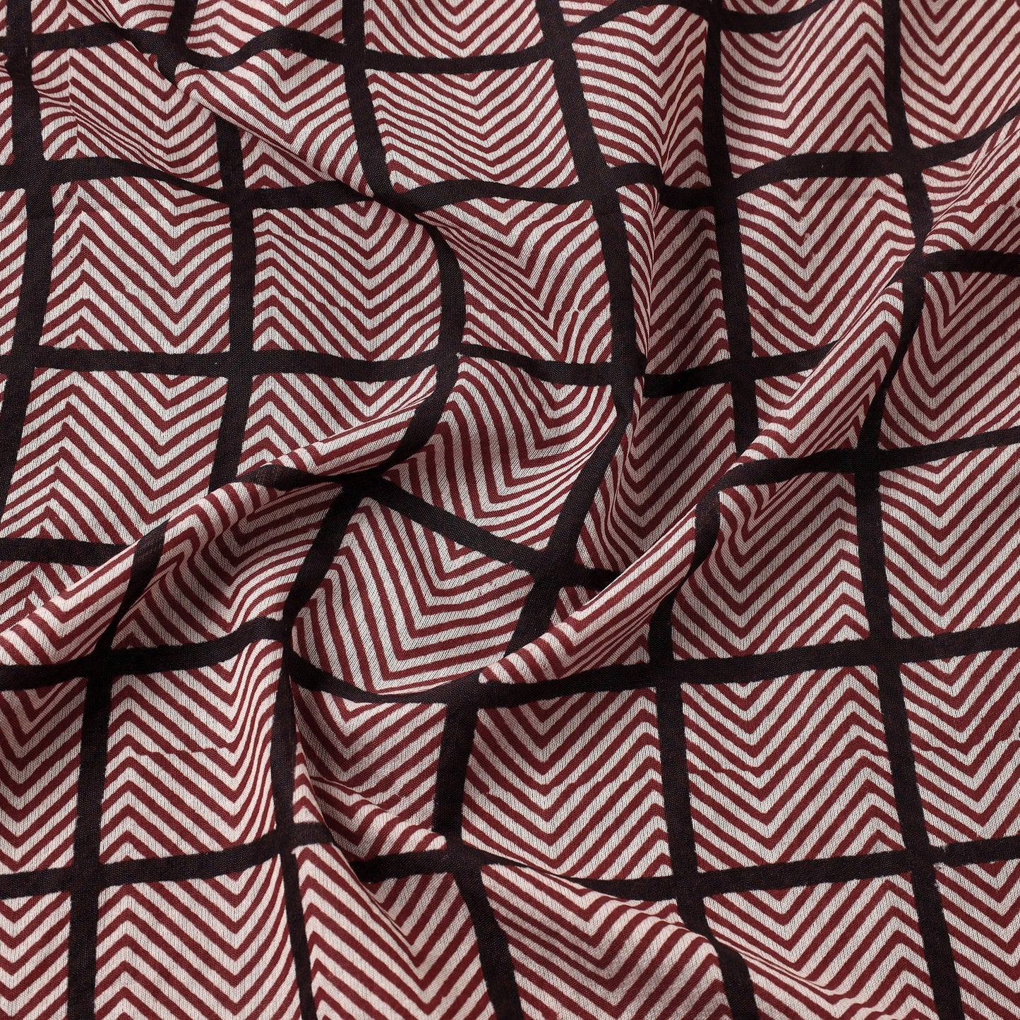 Buy Bagh Hand Block Printed Chanderi Silk Handloom Fabric Online at iTokri.com