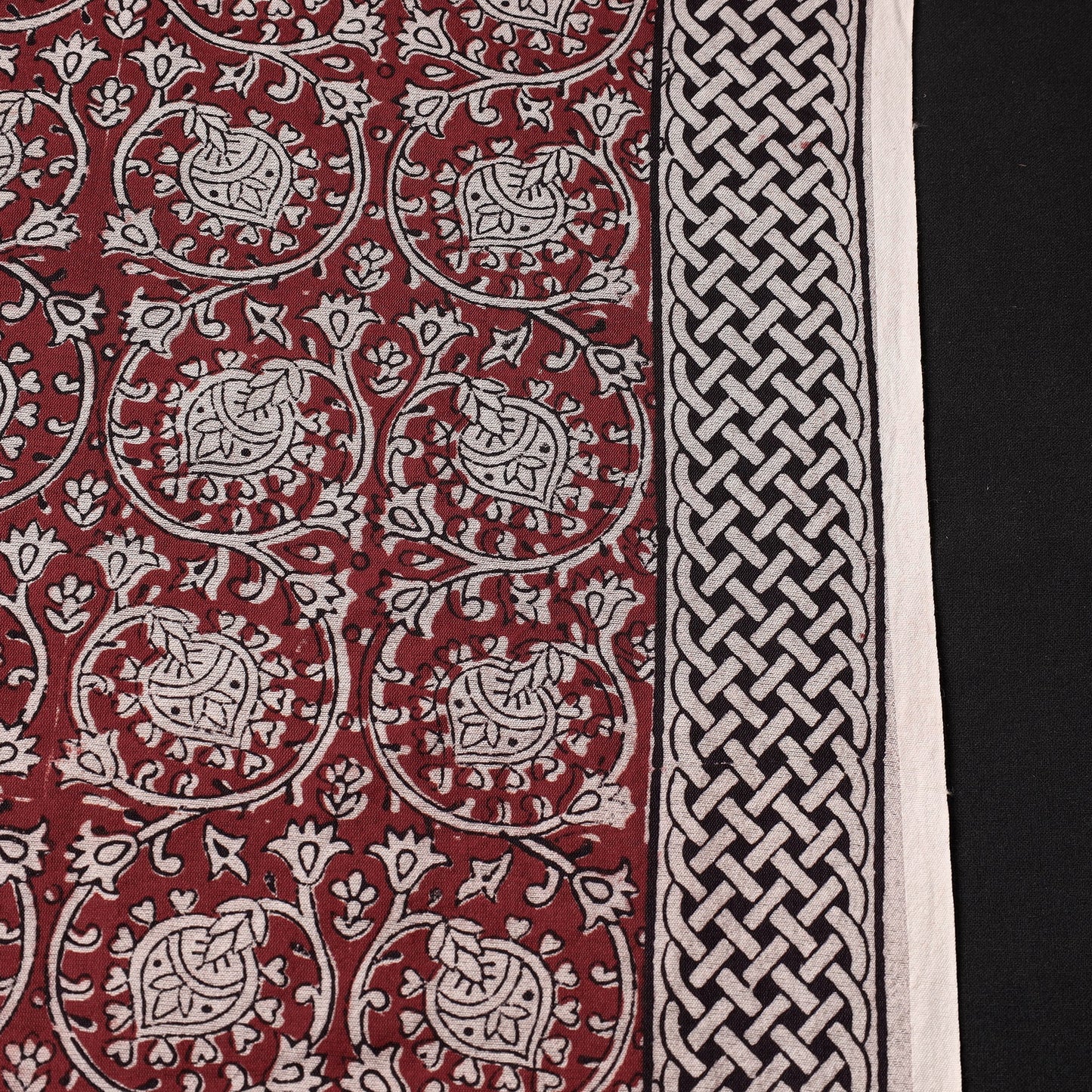  Bagh Hand Block Printed Chanderi Silk Handloom Fabric 