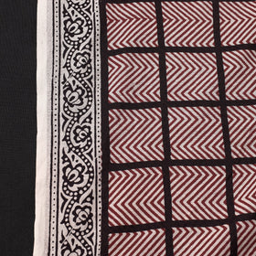 Buy Bagh Hand Block Printed Chanderi Silk Handloom Fabric Online at iTokri.com