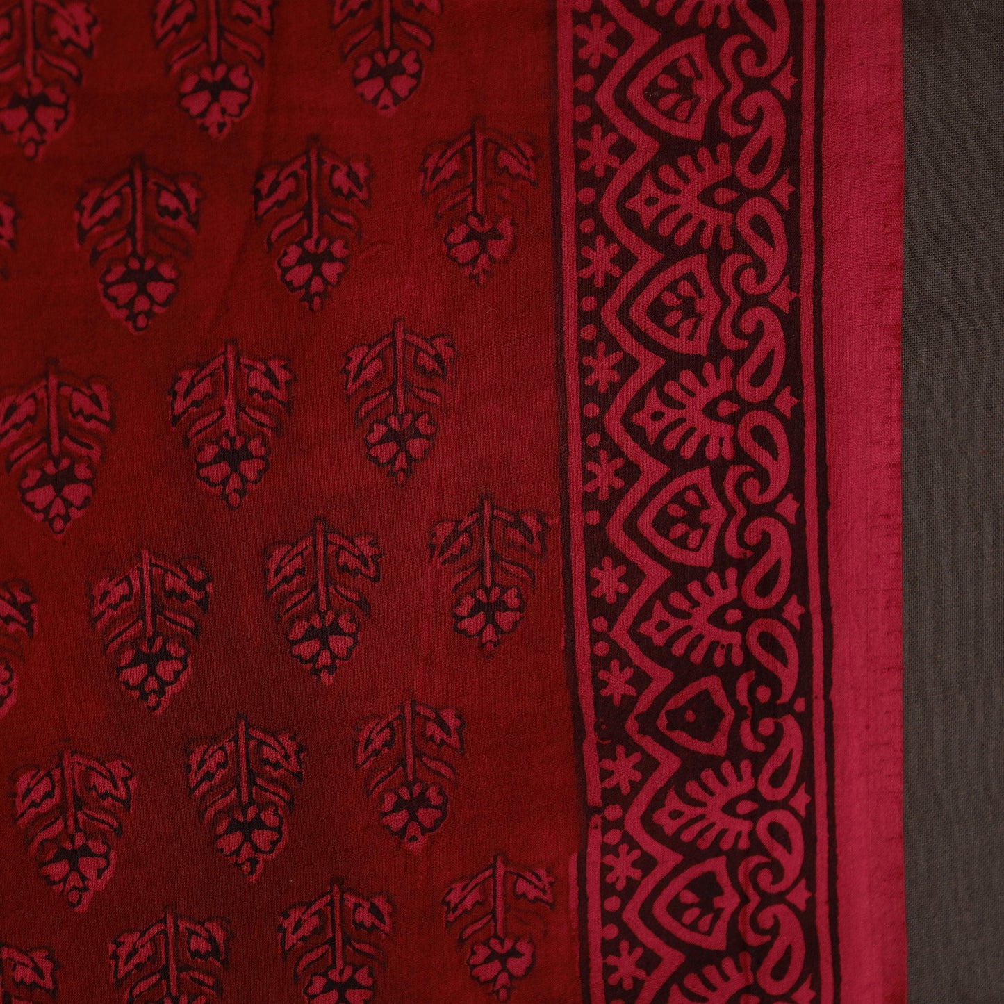 Bagh Hand Block Print Natural Dyed Cotton Fabric