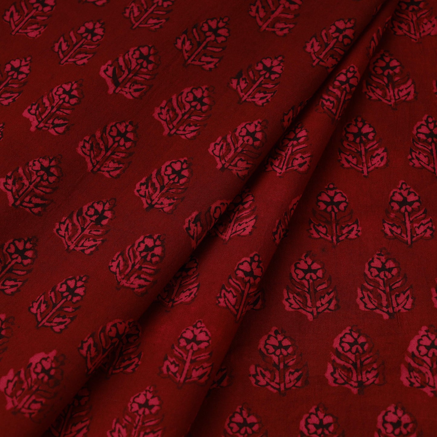 Bagh Hand Block Print Natural Dyed Cotton Fabric