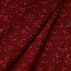 Bagh Hand Block Print Natural Dyed Cotton Fabric