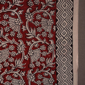 Red Bagh Hand Block Print Natural Dyed Cotton Fabric