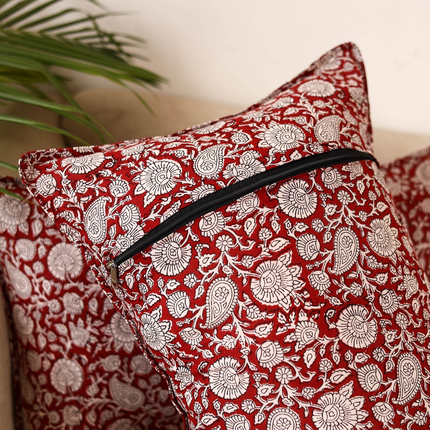 Bagh hand pillow cover (set of 2) 09 - handcrafted