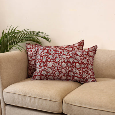 Bagh hand pillow cover (set of 2) 09 - handcrafted