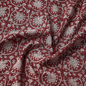  Bagh Hand Block Printed Chanderi Silk Handloom Fabric 