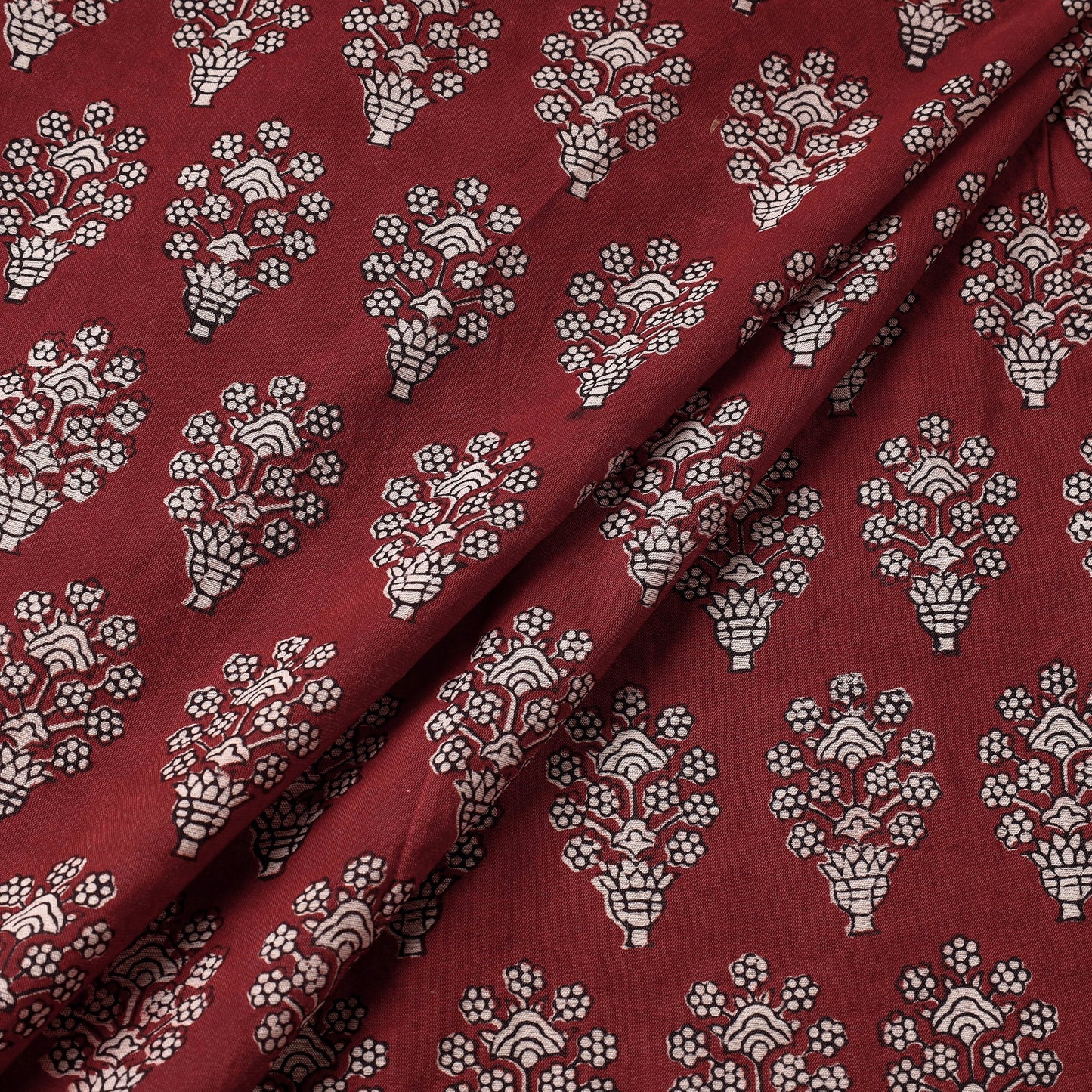  Bagh Hand Block Printed Chanderi Silk Handloom Fabric 