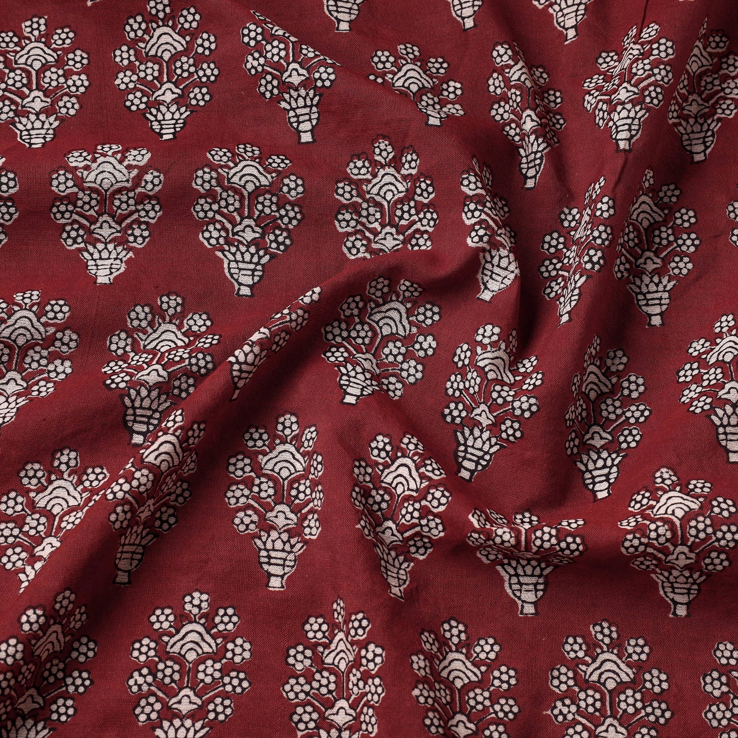  Bagh Hand Block Printed Chanderi Silk Handloom Fabric 