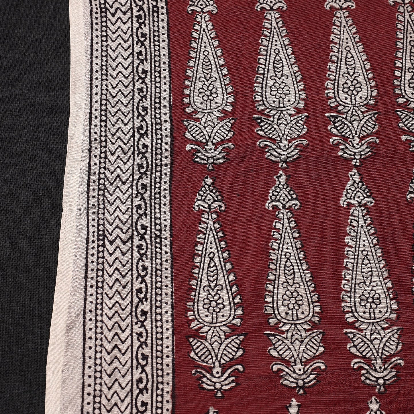  Bagh Hand Block Printed Chanderi Silk Handloom Fabric 