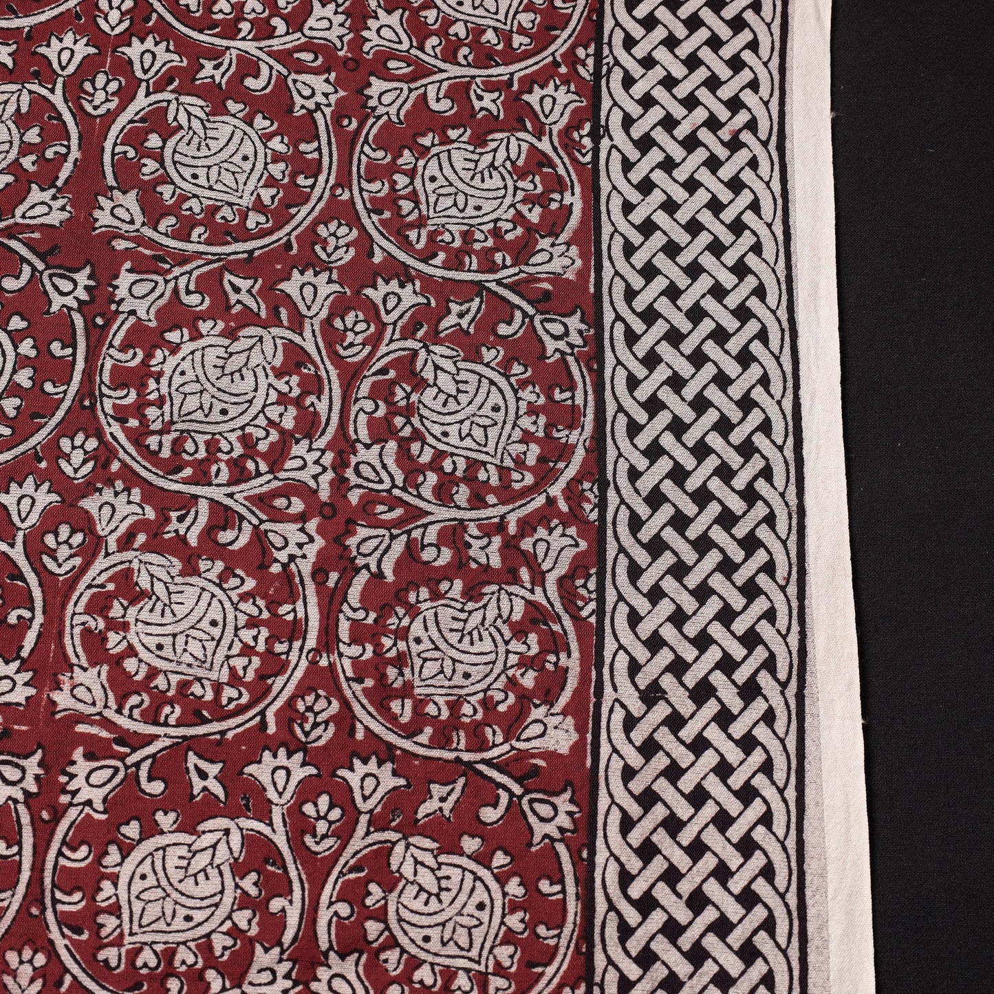 Bagh Hand Block Printed Chanderi Silk Handloom Fabric 
