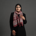 Maroon Bagh Hand Block Printed Merino Woollen Stole