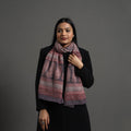 Maroon Bagh Hand Block Printed Merino Woollen Stole