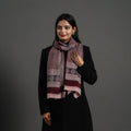  Maroon Bagh Hand Block Printed Woollen Stole