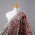  Red Authentic Bagh Print Chanderi Silk Cotton Fabric