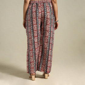 Maroon - bagh natural dyed cotton palazzo 20 - handcrafted