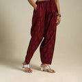 Maroon - bagh natural dyed cotton salwar 15 - handcrafted