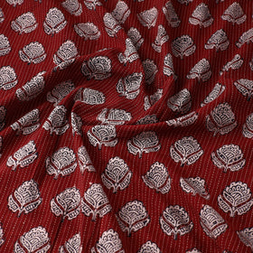  Bagh Block Printed Kantha Style Cotton Fabric 22 
