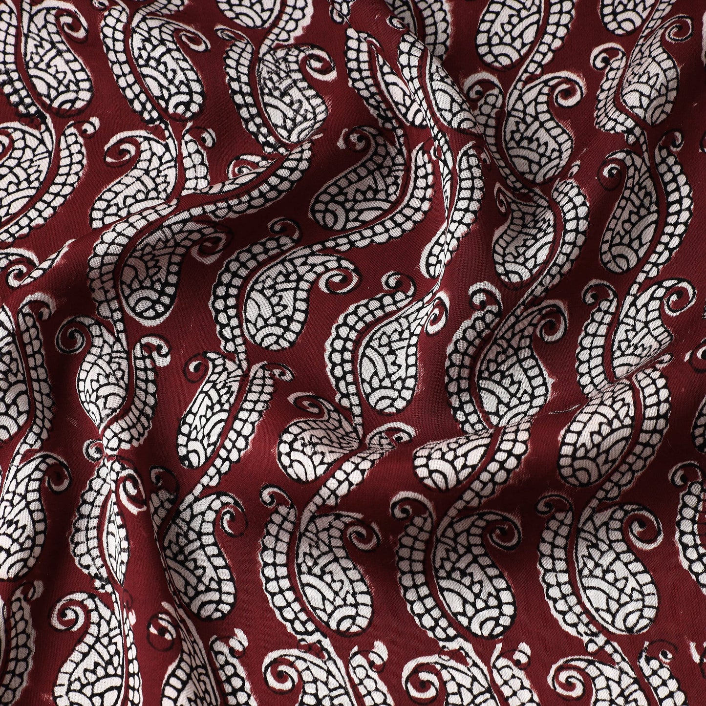 Buy Bagh Block Printed Modal Silk Fabric Online at iTokri.com