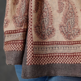  Bagh Block Printed Natural Dyed Woolen Muffler (61 in) 