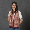  Bagh Block Printed Natural Dyed Woolen Muffler (61 in) 