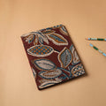 Maroon Bagru Fabric Cover Handmade Paper Notebook