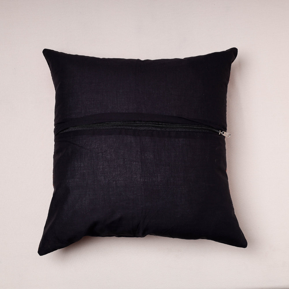  Bagru Hand Block Printed Pure Cotton Cushion Cover (16 x 16 in) 