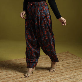 Maroon - bagru natural dyed cotton salwar 04 - handcrafted