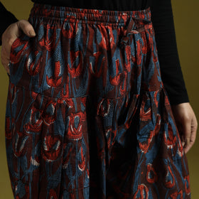 Maroon - bagru natural dyed cotton salwar 04 - handcrafted