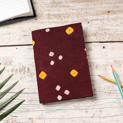  Bandhani Cover Handmade Paper Notebook 
