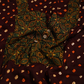 Bandhani patchwork cotton unstitched kurta material (3m) 19