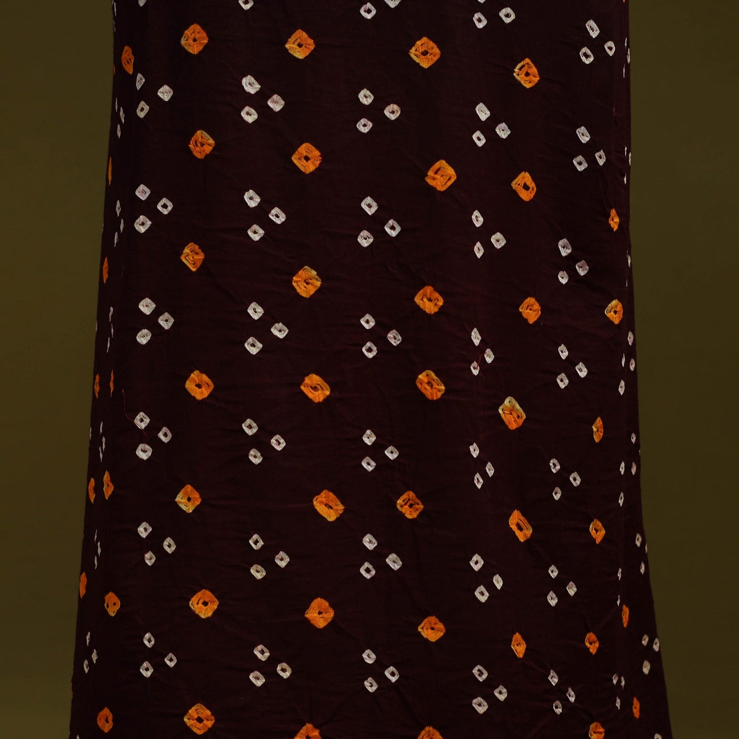 Bandhani patchwork cotton unstitched kurta material (3m) 23