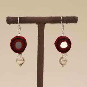 Banjara embroidery mirror work handmade earrings 06