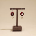 Banjara embroidery mirror work handmade earrings 06