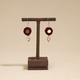 Banjara embroidery mirror work handmade earrings 06