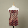  Maroon Batik Print Patchwork Cotton Kurta Material