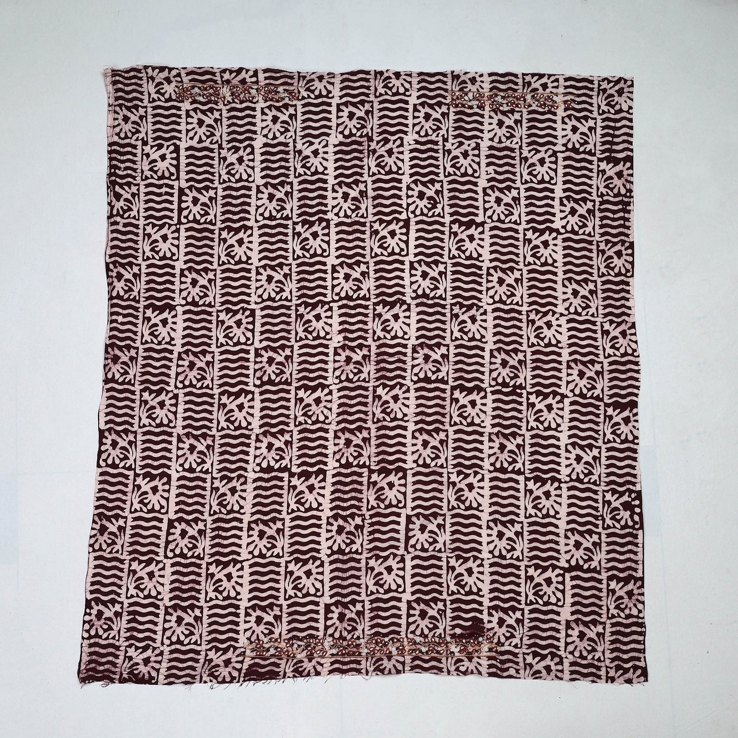 Buy  Batik Printed Bead Work Cotton Blouse Piece Online at iTokri.com