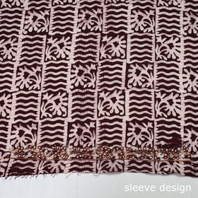 Buy  Batik Printed Bead Work Cotton Blouse Piece Online at iTokri.com