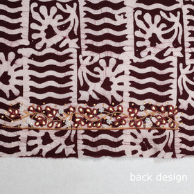 Buy  Batik Printed Bead Work Cotton Blouse Piece Online at iTokri.com