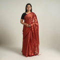 Maroon Bengal Fine Tissue Zari Saree Online at iTokri.com