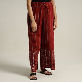 Buy  Bengal Khesh Weaving Kantha Embroidery Cotton Palazzo 80 Online at iTokri.com