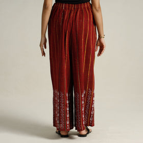 Buy  Bengal Khesh Weaving Kantha Embroidery Cotton Palazzo 80 Online at iTokri.com